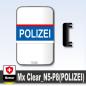 Preview: Minifig Cat Riot Shield N5 "Polizei"